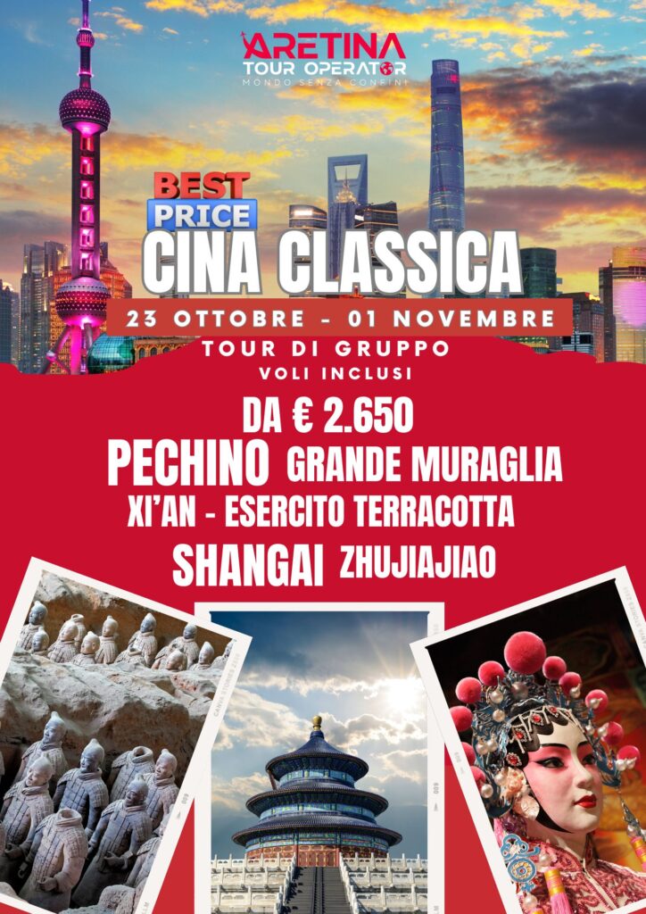 viaggi in Cina economici e completi di gruppo con guide in italiano e accompagnatore esperto